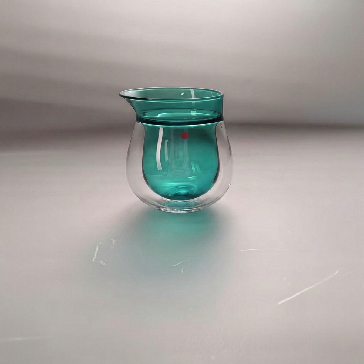 YEARN TOUR Double Wall 3 Tastes Glass Cup - Lake Green - 300 ml