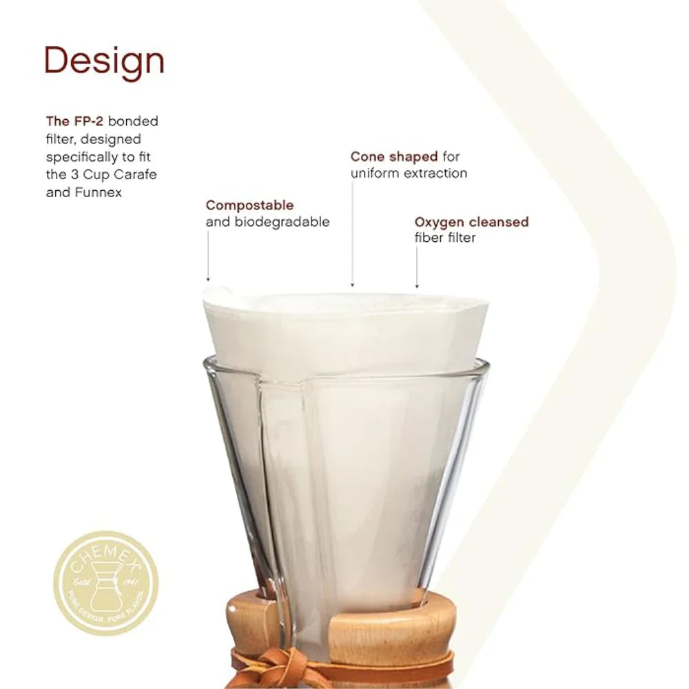 Chemex Bonded Coffee Filters - 100pc
