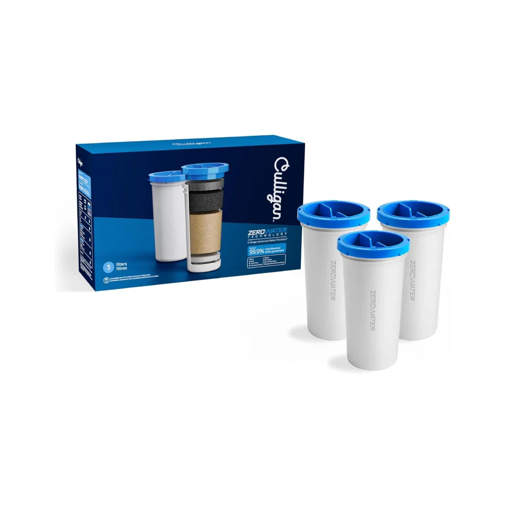 Culligan With ZeroWater Technology Replacement Filter 3-Pack, 5-Stage