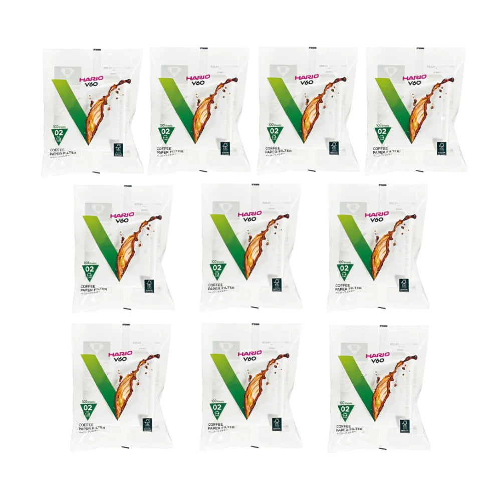 Hario V60 bleached filter papers, 100pcs