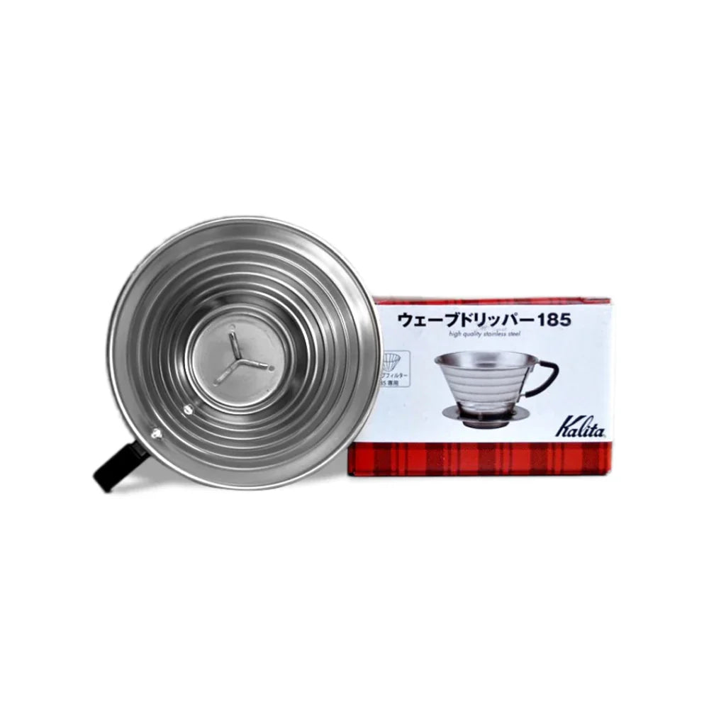 Kalita Wave 185 Stainless Steel Dripper – 2-4 Cups