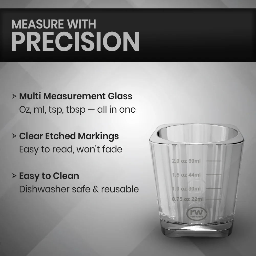 Rattleware Premium 2oz Graduated Shot Glass