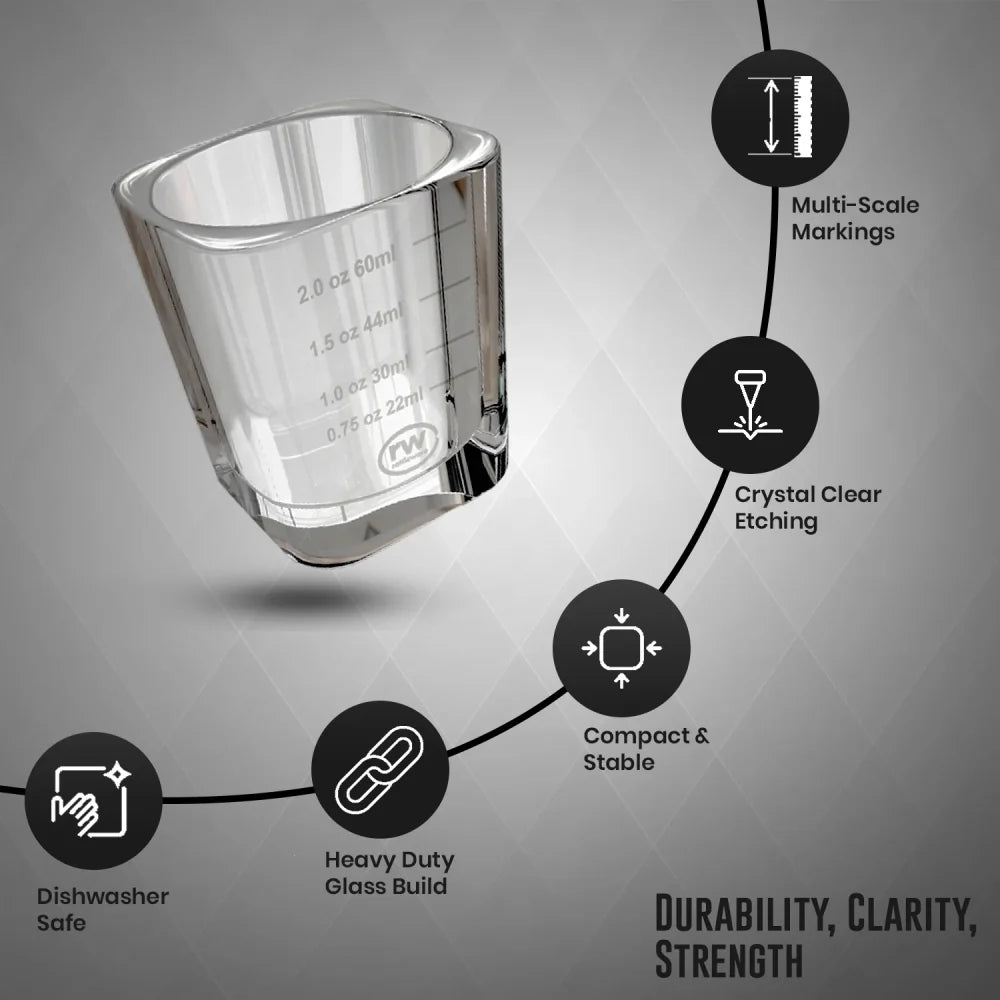 Rattleware Premium 2oz Graduated Shot Glass
