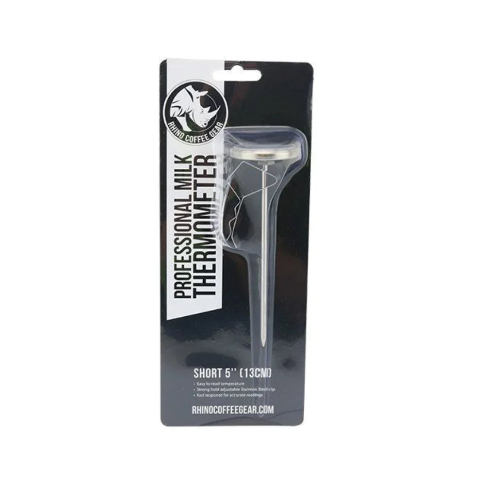 Rhino Coffee Gear Milk Analog Thermometer Short Stem 5"