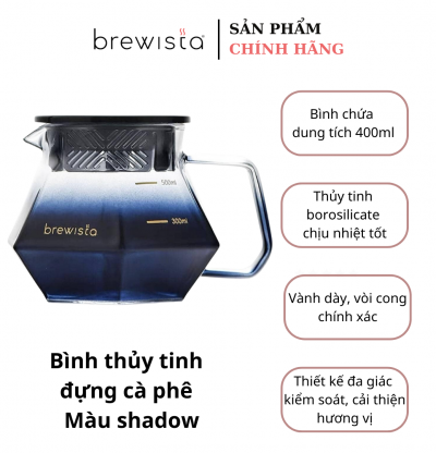 Brewista X Series 400ml Glass Server in Shadow