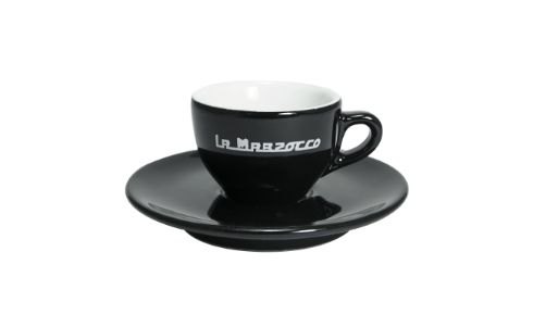 La Marzocco Black Espresso Cup and Saucer Strada - Part V090STRADABLACK